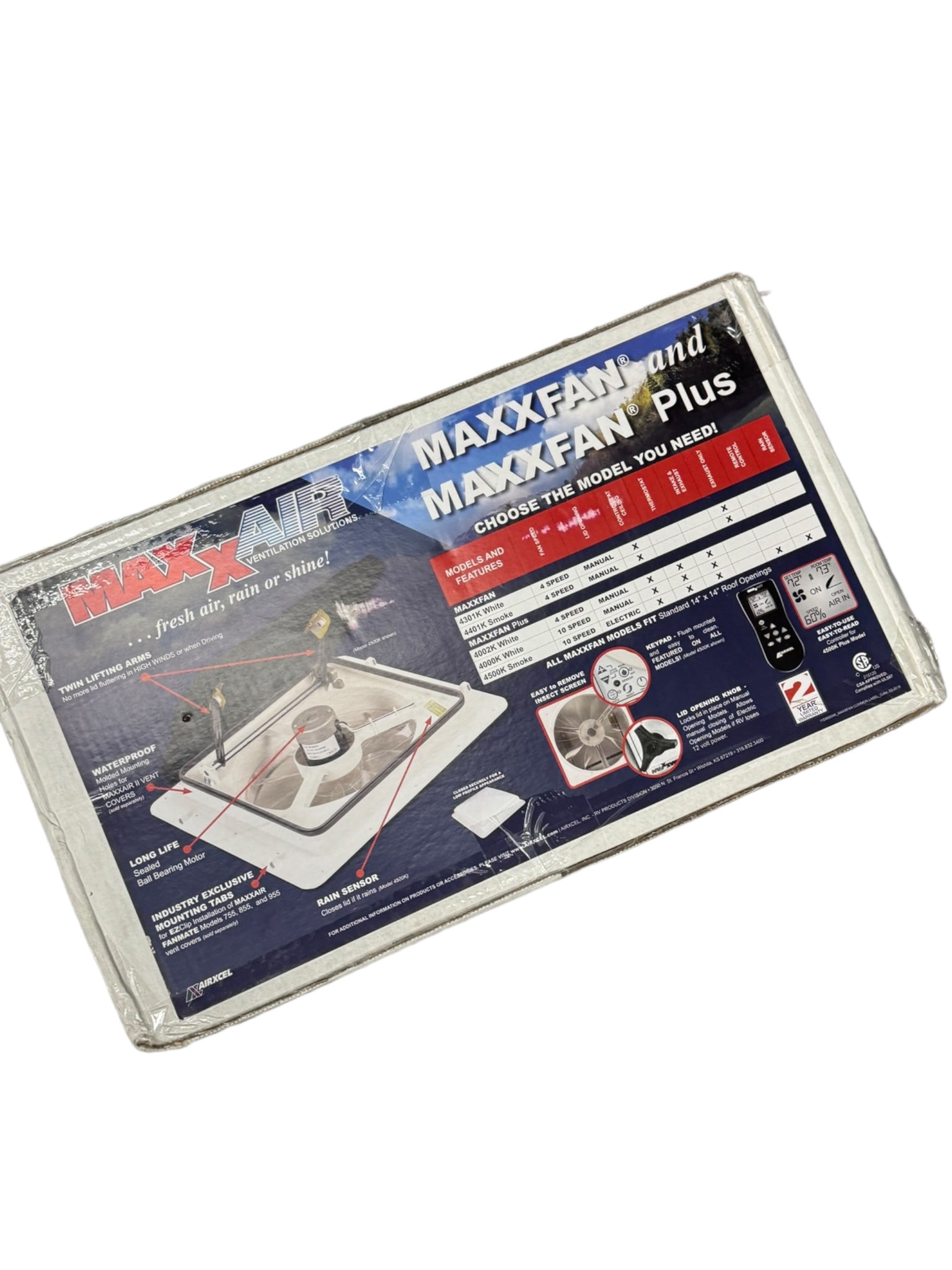 Max Fan Rv Parts MAXX AIR MAX FAN PLUS W/ REMOTE – We Are Airstream
