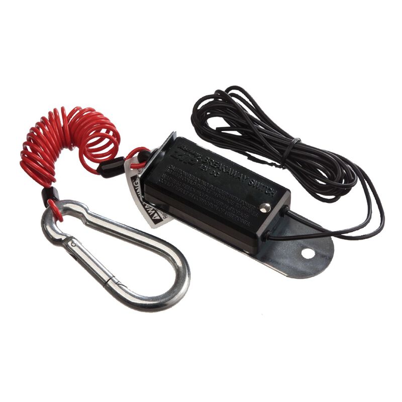 Fastway Zip Trailer Breakaway Switch with Coiled Cable - 4' Long