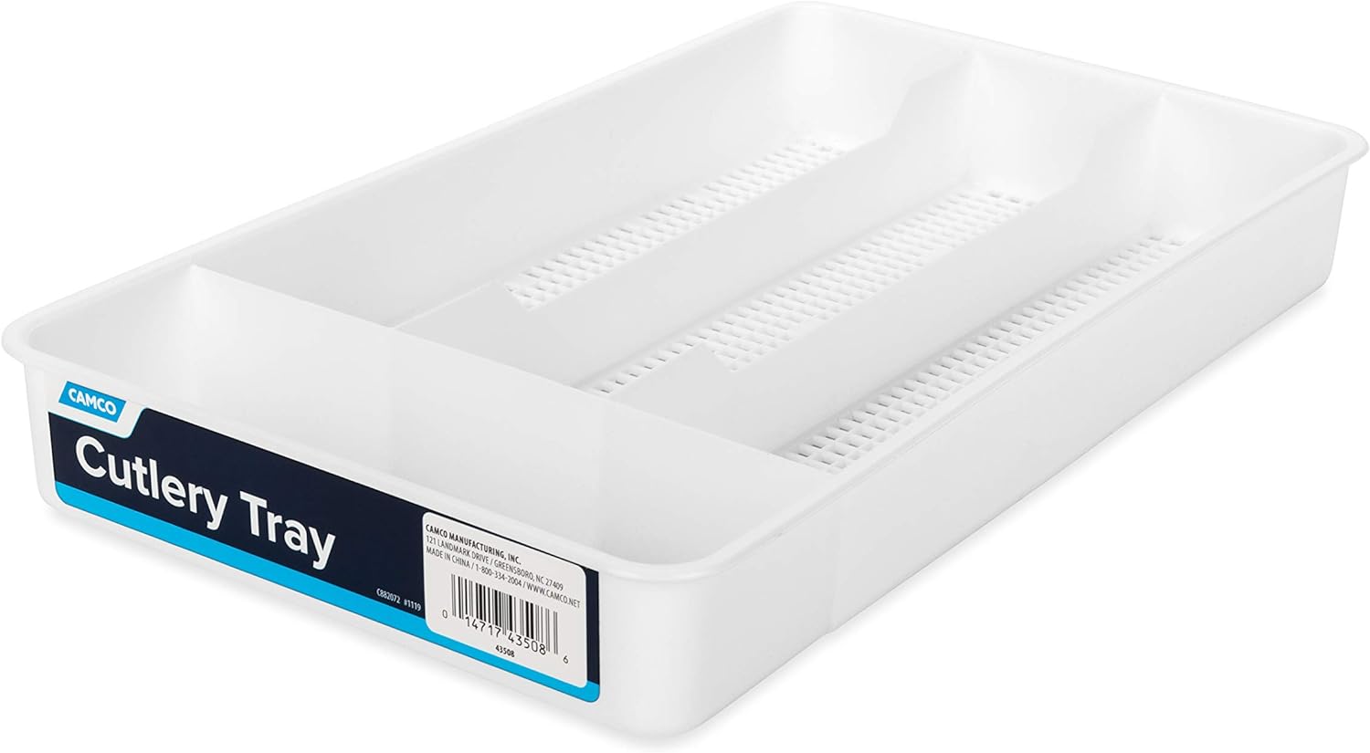 Camco Cutlery Tray- White