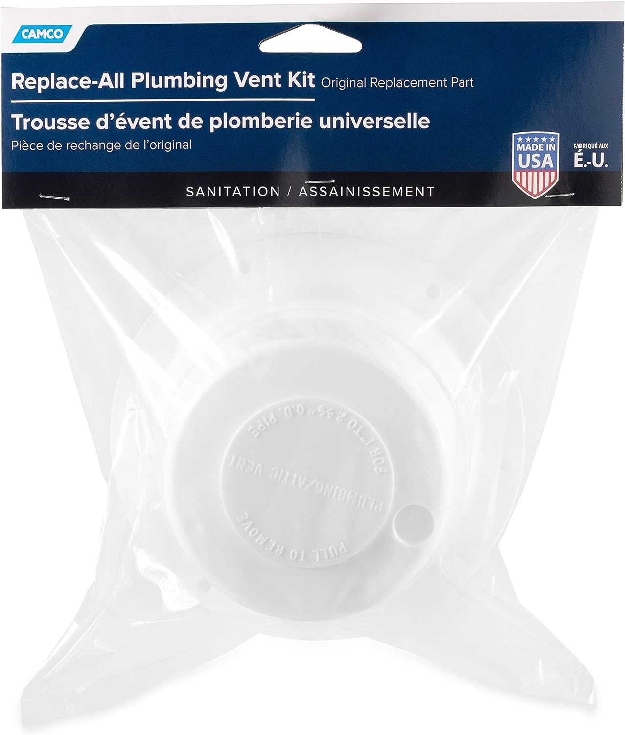 CAMCO PLUMBING VENT CAP REPLACEMENT - WHITE