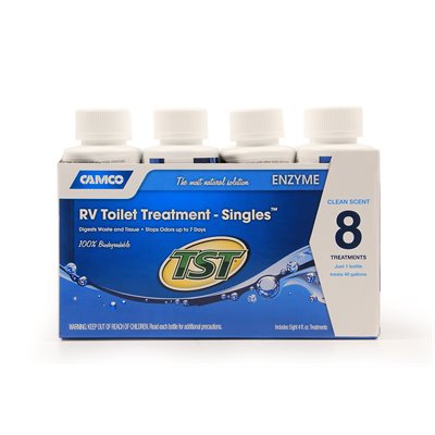 Camco RV Toilet Treatment Enzyme Singles 8/4oz.