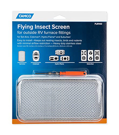 Camco-Flying Insect Screen  FUR100, Colma,Sub,Solaire,Hydr, Blister