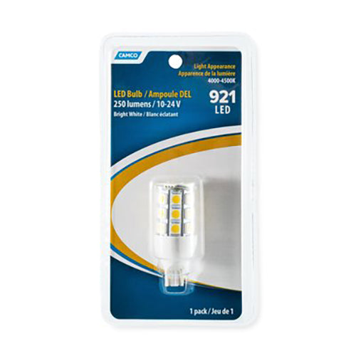 Camco 921 (T10 Wedge) LED Bulb with 27 Diodes 1 Per Pack