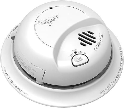 FIRST ALERT BRK 9120LBL Hardwired Smoke Detector with Battery Backup