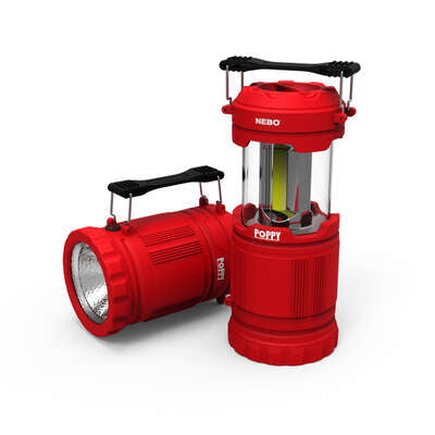 nebo flashlight lantern NEBO POPPY FLASHLIGHT/LANTERN-RED