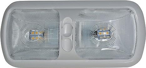 Diamond Group by Valterra Products DG72406VP Eurostyle Double Dome Led Light, Bright White, Standard