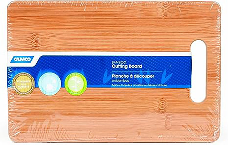 Camco 43544 Bamboo Cutting Board with Handle