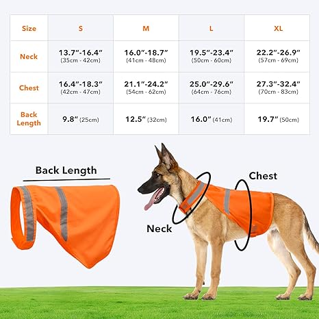 Dog Jacket High Visibility Safety Reflective Dog Vest
