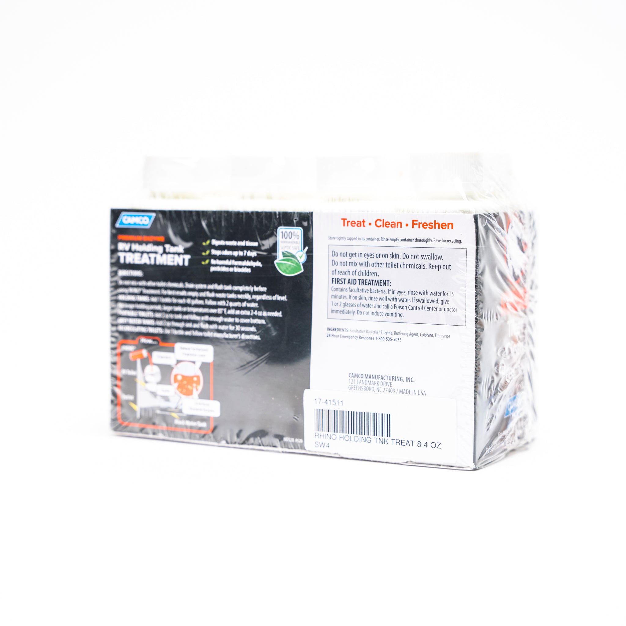 Rhino FLEX Toilet Chemical - Singles, 8-4 oz. Bottles